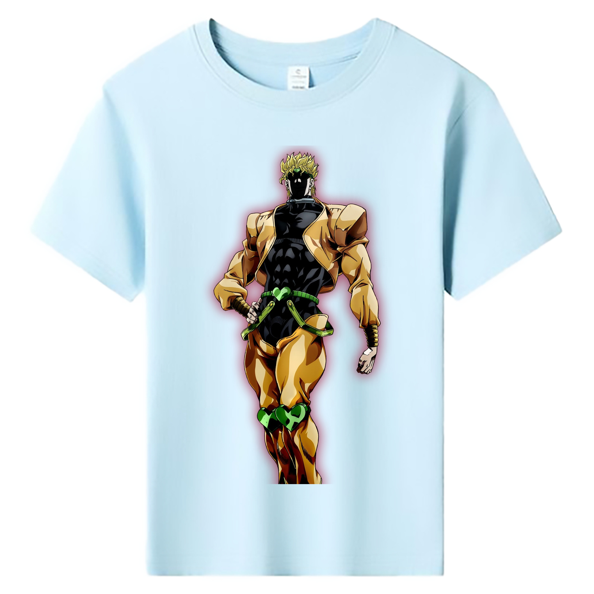 （画像用） ジョジョの奇妙な冒険 ディオ?ブランドー JoJo's Bizarre Adventure Dio Brando 綿100％キッズTシャツ（フロントプリント）